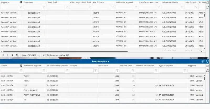 Presentation web portal TEEXMA LOS data visualization -picture 1