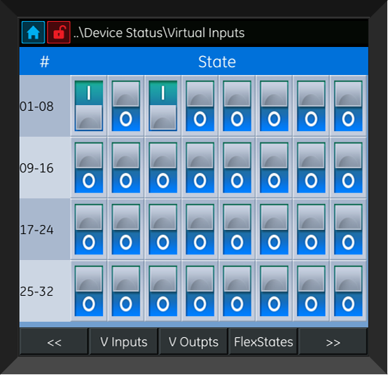 Multilin Agile-Virtual Inputs Status