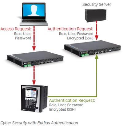 Cyber security with Radius authentication