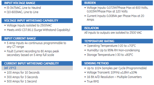 Technical specifications