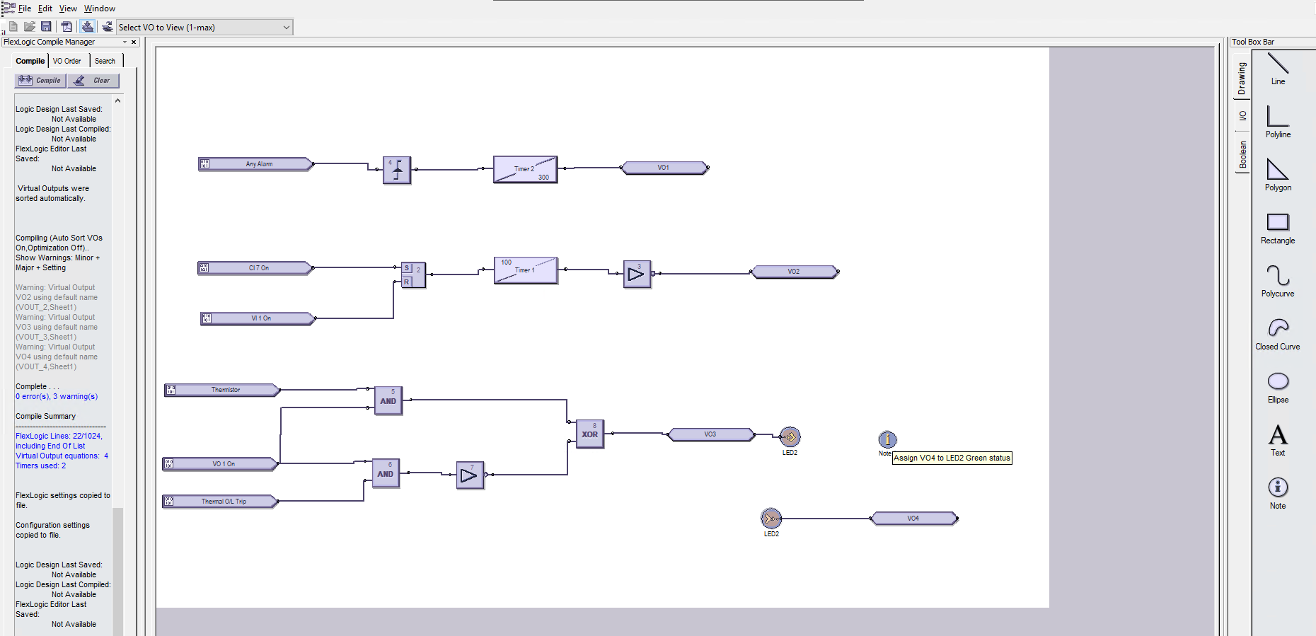 FlexLogic diagram