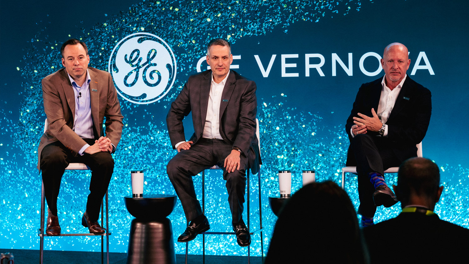 Scott Strazik, Michael Lapides, Ken Parks (left to right) at the Investor Update event.