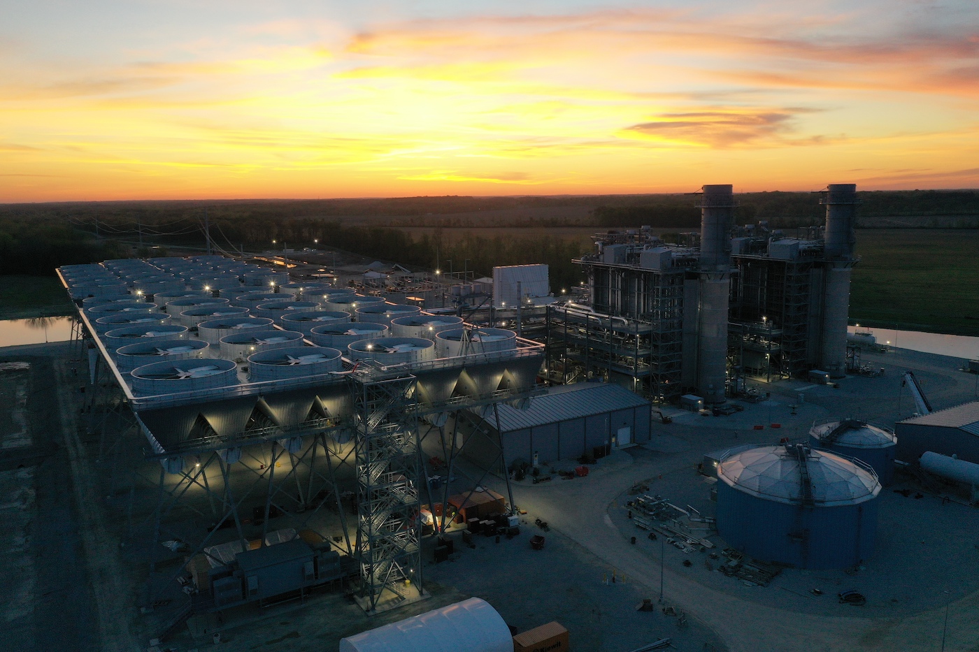 Indeck Niles Energy Center dusk