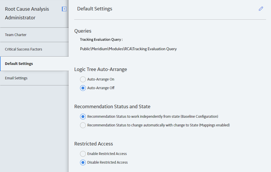 Tracking Evaluation Query