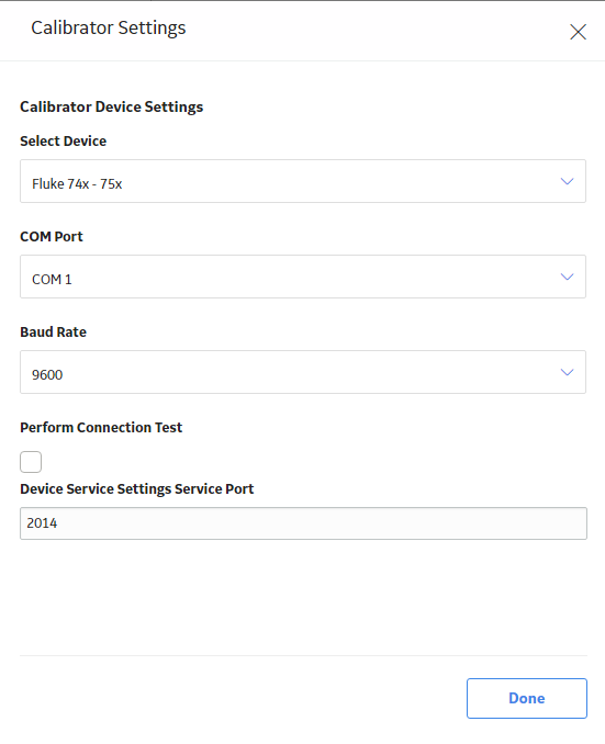 The Settings window