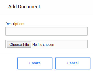 The Add Document window