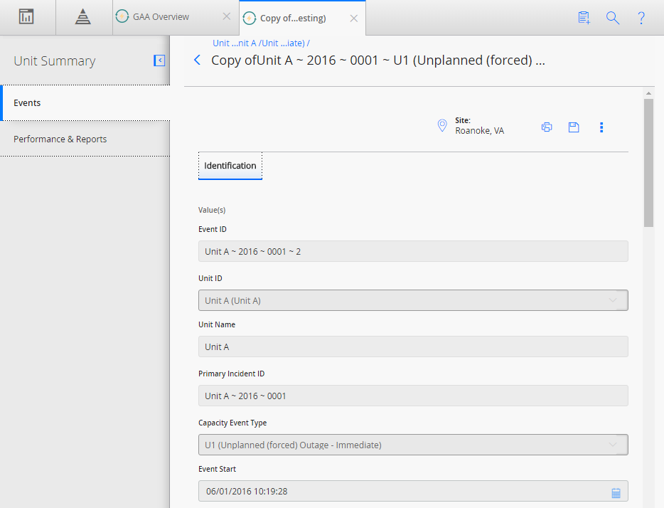 Copied Contributing Event Datasheet