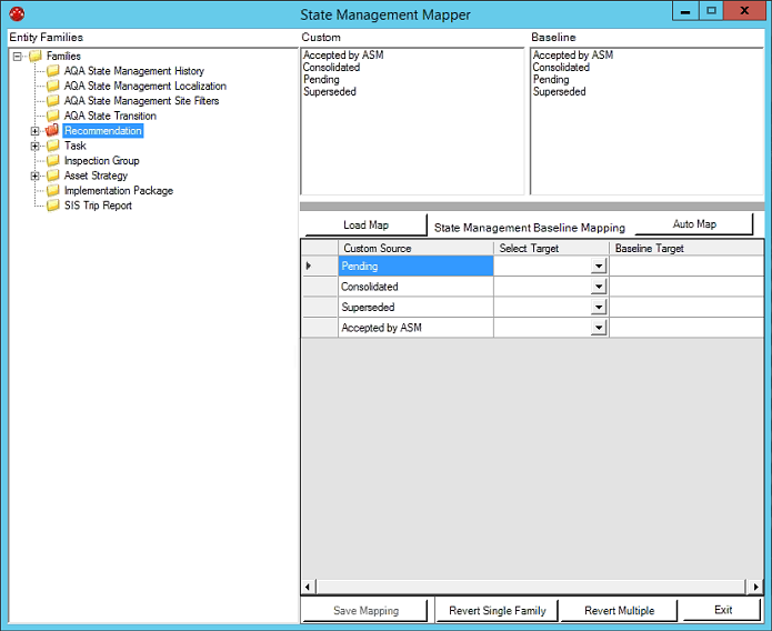 State Management Mapper window