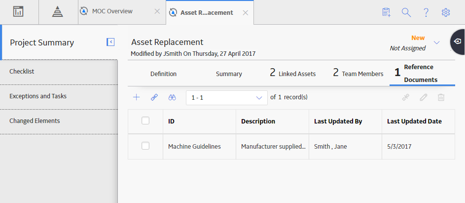 Reference Documents Section