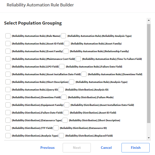 Select Population Grouping