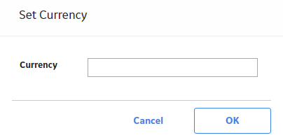 Set Currency Window