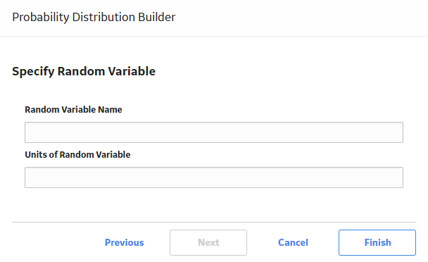 Specify Random Variable