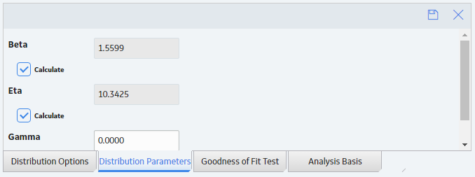 Distribution Parameters