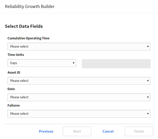 Select Data Fields