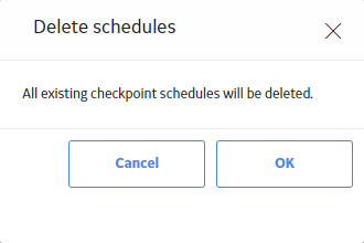 Delete Schedules Dialog Box